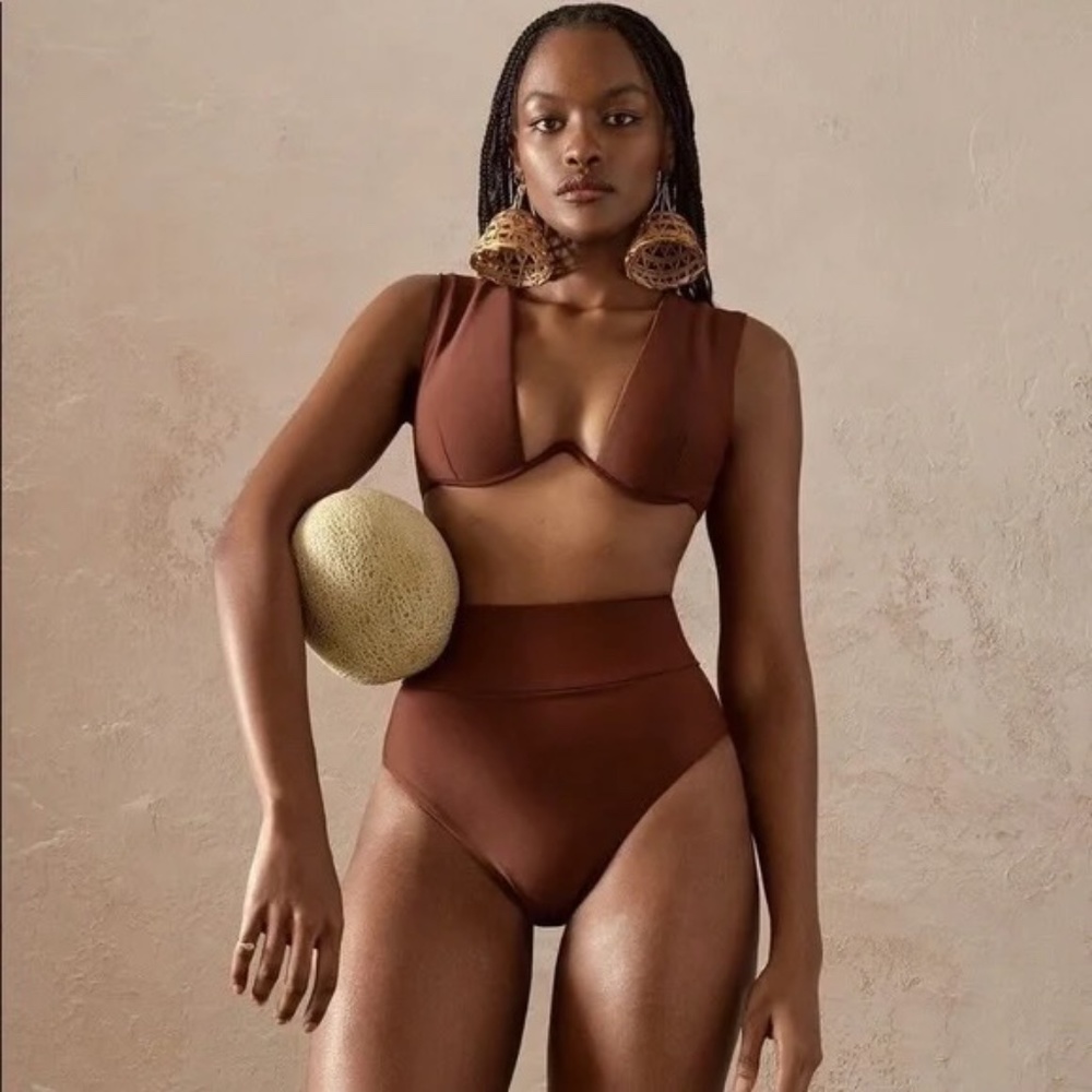 Andrea Iyamah Kuwa Cocoa Bikini Set